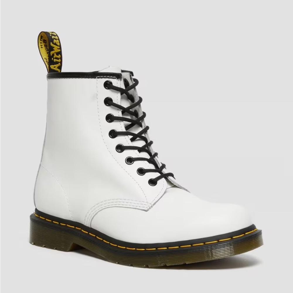 Dr. Martens Smooth Leather Lace Up Boots- New!